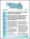 Health Care Competency & Credentialing Report